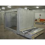 Very cheap walk-in cooler box with glass doors.