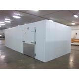 Long and narrow used walk-in cold box for sale.