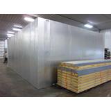 Used stainless steel walk-in cooler.