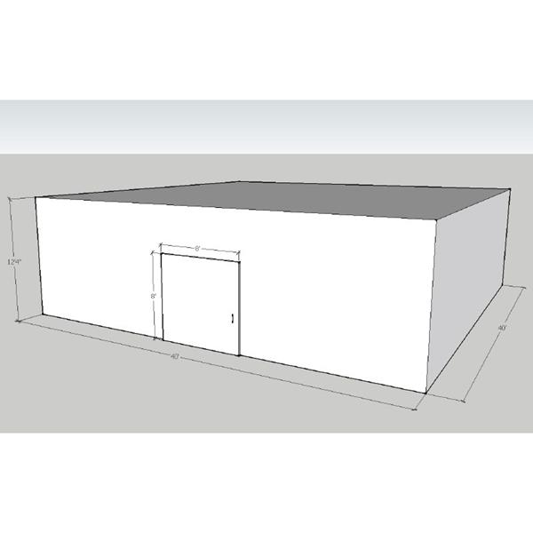 40&#39; x 40&#39; x 16&#39;4&quot;H Drive-In Cooler