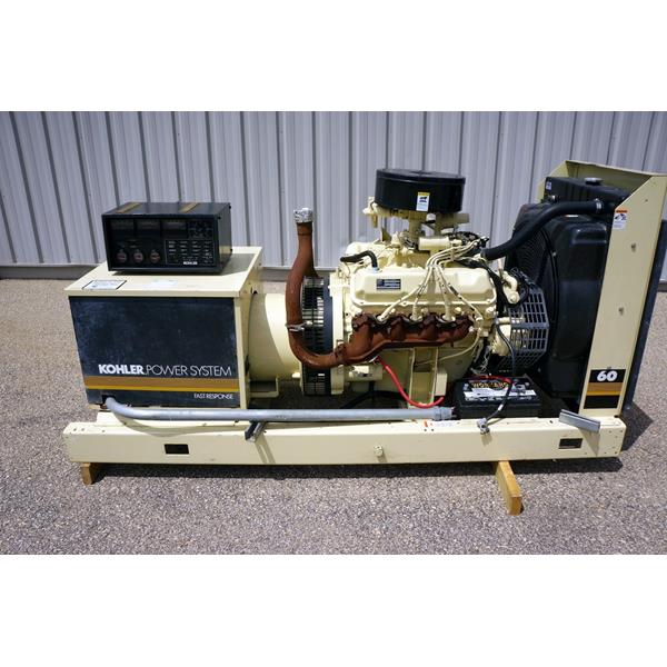Used 60 kW Kohler Generator with Transfer Switch