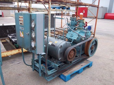 Used ammonia compressor.