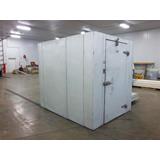 Basement walk-in cooler for beer kegs.