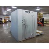 Side view of walk-in freezer.