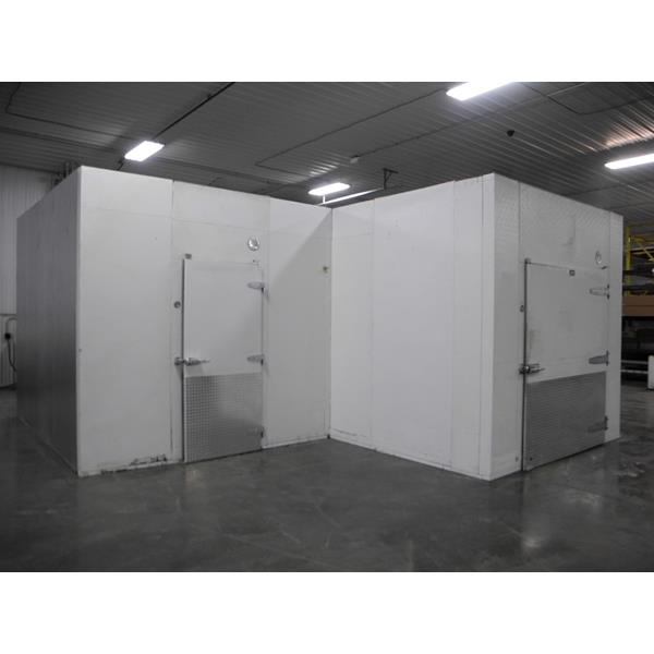 20&#39; x 20&#39; x 10&#39;H (L-shape) Crown-Tonka Walk-in Combo Cooler/Freezer