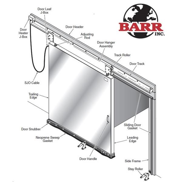 8&#39;x8&#39;H R-Plus Sliding Freezer Door