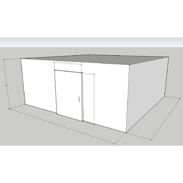 20&#39; x 20&#39; x 8&#39;4&quot;H Walk-In Cooler