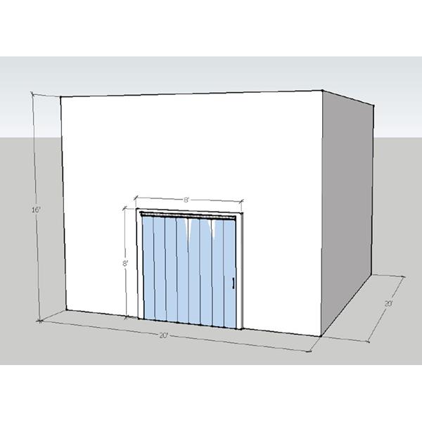 20&#39; x 20&#39; x 16&#39;5&quot;H Drive-In Freezer