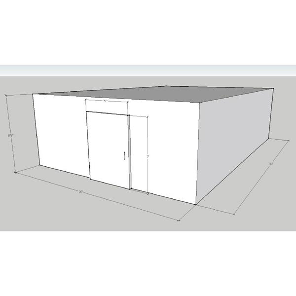 20&#39; x 30&#39; x 8&#39;4&quot;H Walk-In Cooler