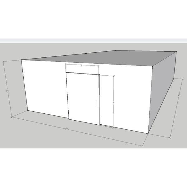 20&#39; x 40&#39; x 8&#39;4&quot;H Walk-In Cooler