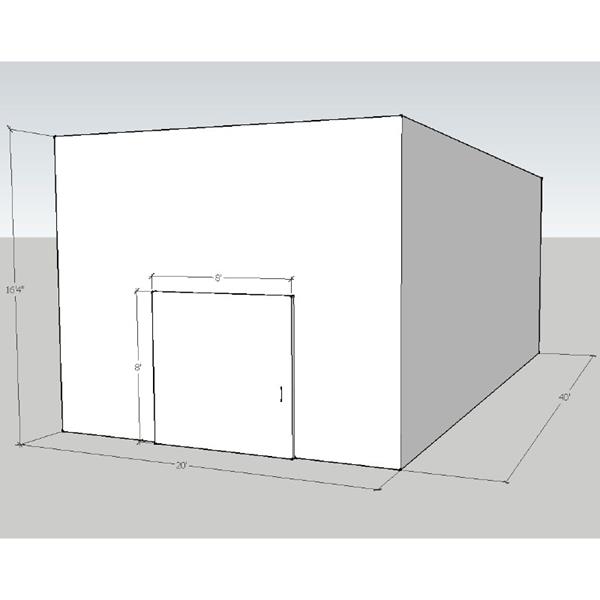 20&#39; x 40&#39; x 16&#39;4&quot;H Walk-In Cooler