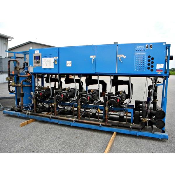 110 HP Low Temperature Screw Compressor Rack Package (58) (110 HP