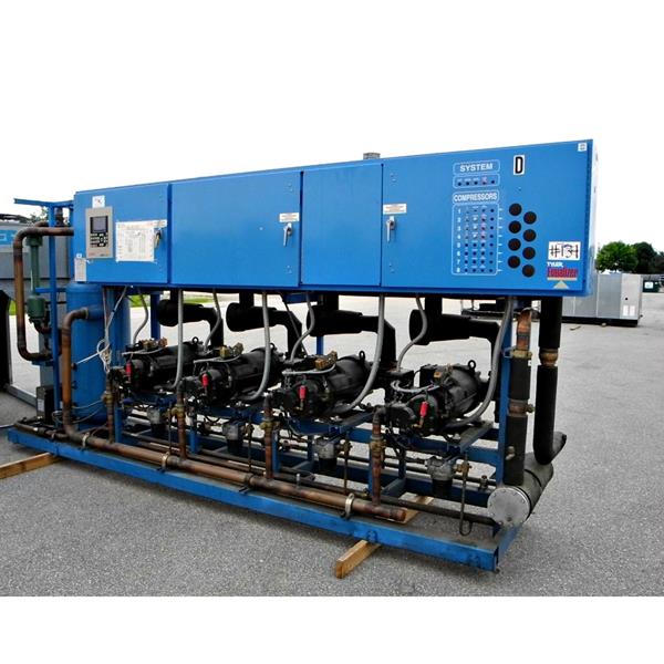 150 HP Medium Temperature Screw Compressor Rack Package.