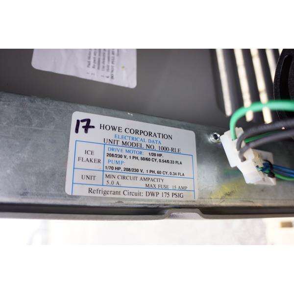 Howe Flake Ice Machine Howe 1000RLE Barr Refrigeration