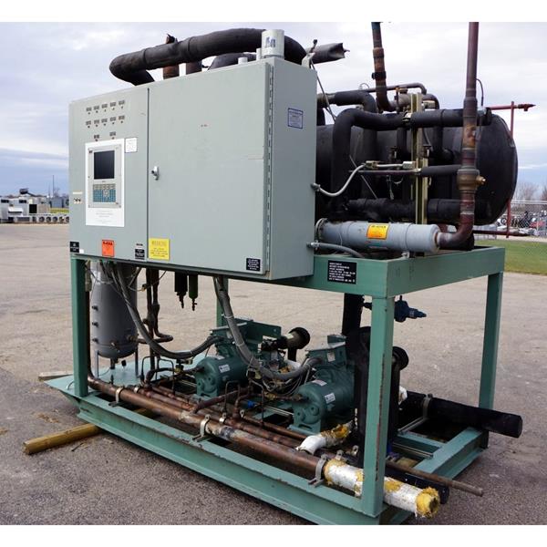 80 HP Low Temperature Dual Screw Compressor Rack Package.