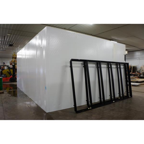 16'4" x 24' x 10'4"'H Display Glass Door Walkin Cooler (392 Sq. Ft