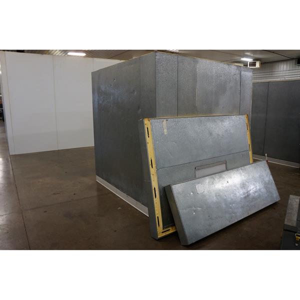 6' x 6' x 6'7"H (8' with unit) Norlake Walkin Cooler with Floor (36 Sq