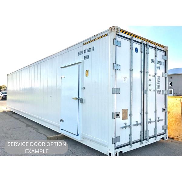 40&#39; Insulated Container Cooler with Remote Refrigeration System