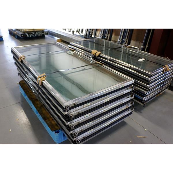 Set of (20) 30"x65" Anthony mnfg Glass Cooler Doors Barr Commercial