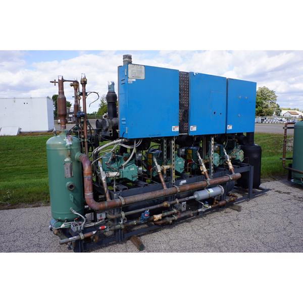 100 HP Low Temperature Screw Compressor Rack Package (205). (100 HP