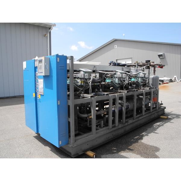 125 HP Medium Temperature Screw Compressor Rack Package.