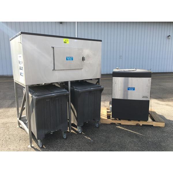 Howe  2000-RLE Flake Ice Machine with Bin (#209)