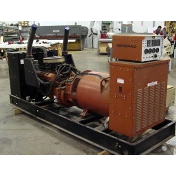 Used 75kW Generac Generator with Transfer Switch
