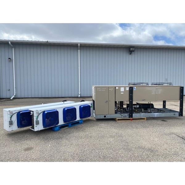 10 HP Larkin Medium Temp Refrigeration System w-Hot Gas Defrost Evaporators