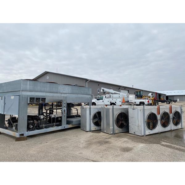 90 HP Medium Temp System Industrial Refrigeration Systems
