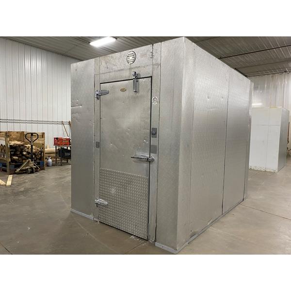 6&#39;10&quot; x 9&#39;8&quot; x 8&#39;5&quot;H Brown Walk-in Cooler with New Refrigeration System