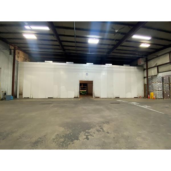 55&#39;4&quot; x 72&#39;4&quot; x 19&#39;8&quot;H Bally Drive-in Cooler or Freezer with New Refrigeration Equipment