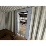 Container with large service door