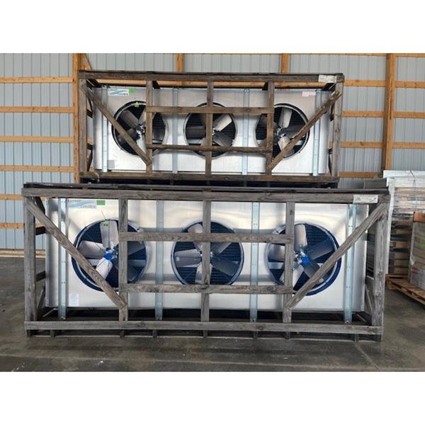 Surplus High Profile Heatcraft freezer evaporators. (158,000 BTUS)