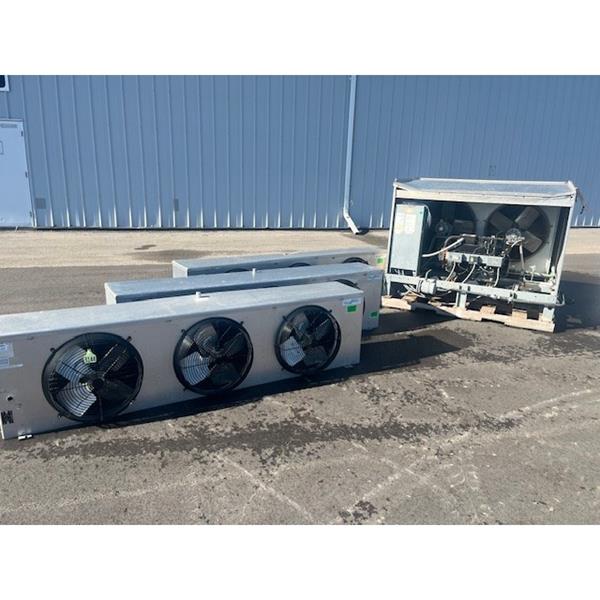 15 HP Used Medium Temp Refrigeration System w/ Electric Defrost