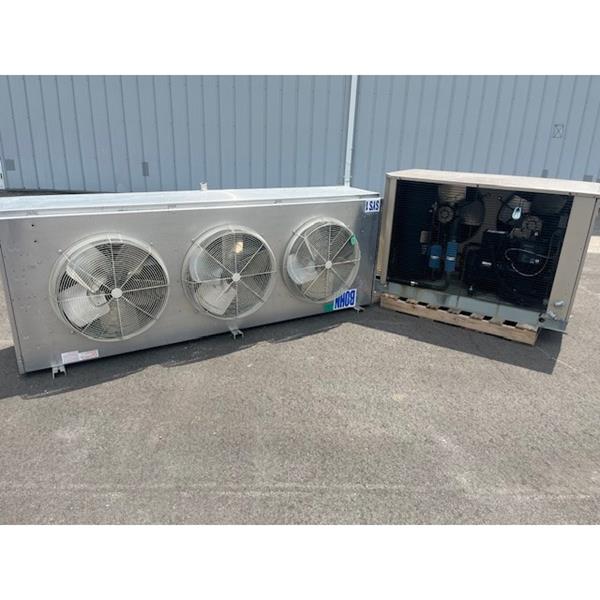 10 HP Used Medium Temp Refrigeration System w/ Electric Defrost