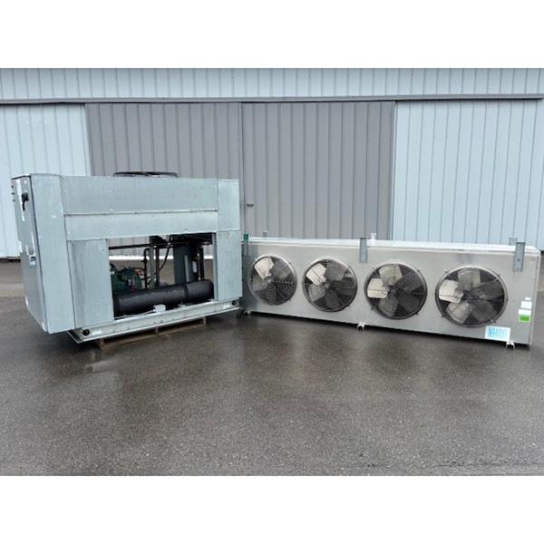 12 HP Used Medium Temp Refrigeration System w/ Electric Defrost
