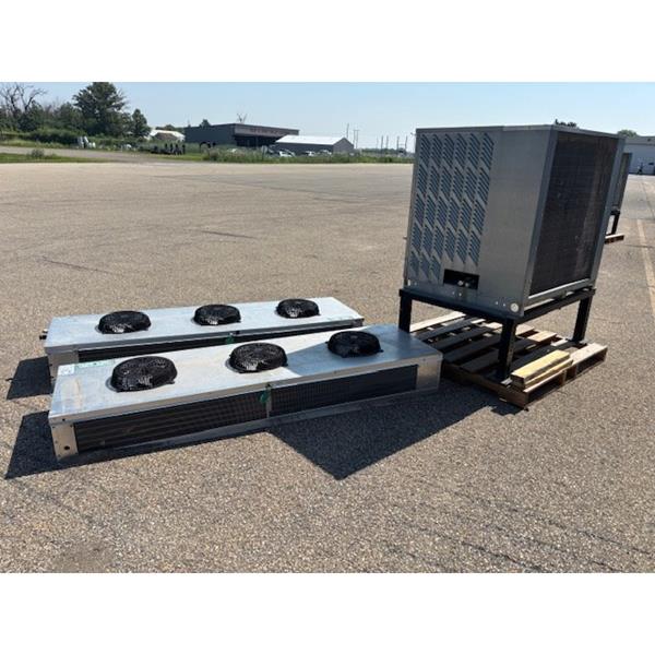 3 HP Used Medium Temp Low Velocity Refrigeration System